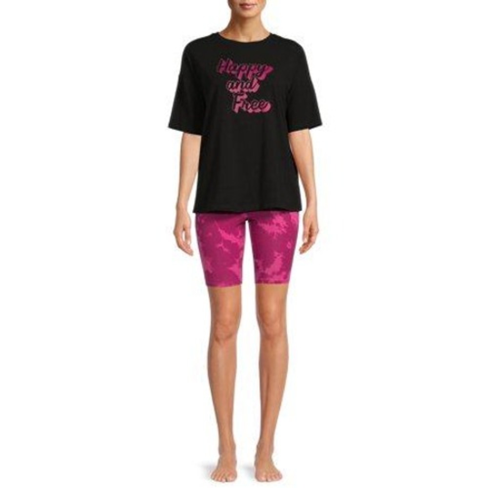 Secret Treasures Pajama Set Women S Black Happy